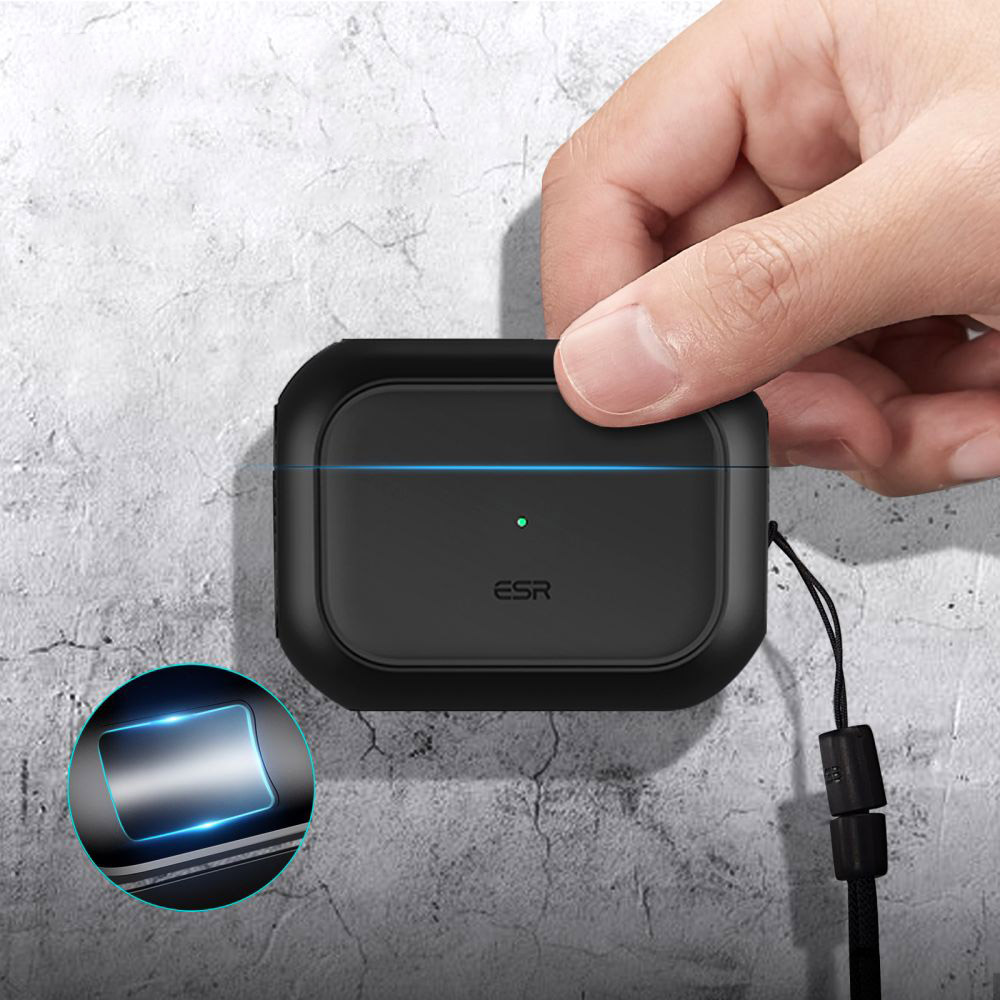 Etui ESR Orbit HaloLock MagSafe do AirPods Pro 1 / 2, czarne
